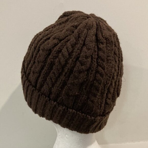 BROWN knit cap hat beanie​​​​ sz - Picture 6 of 9